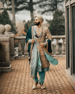 Wedding dress for Sikh groom