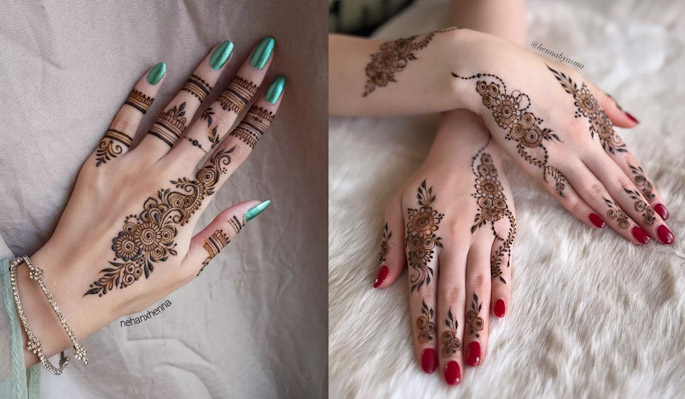 Arabic mehendi designs