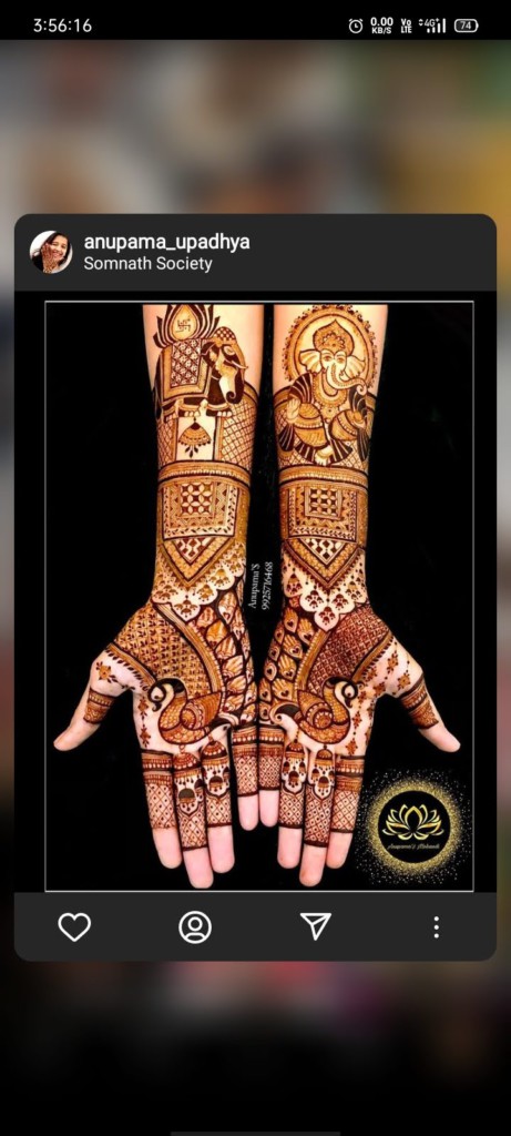 Mehendi Designs For Karwa Chauth