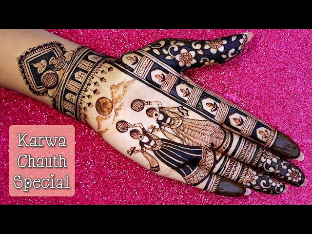 Mehendi Designs For Karwa Chauth