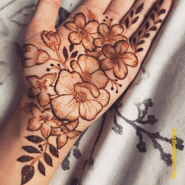 floral mehendi designs