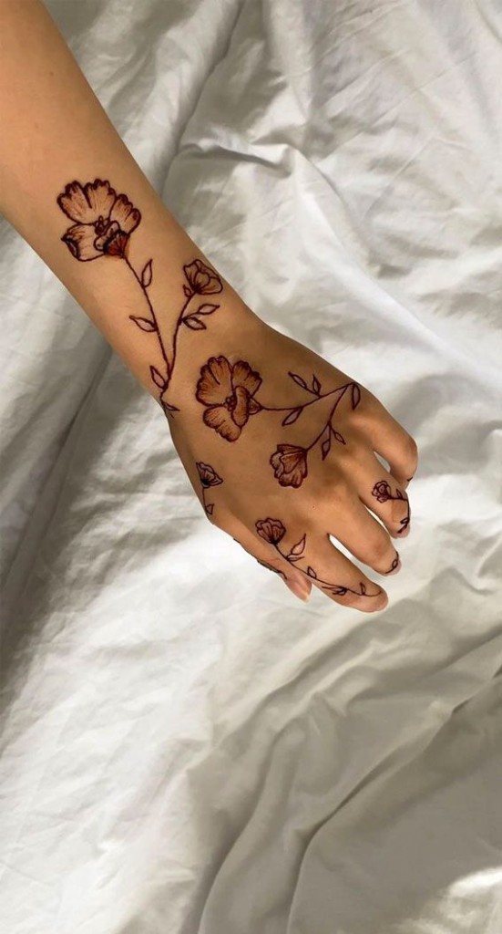 floral mehendi designs