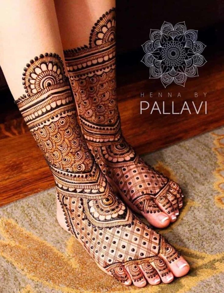 Leg Mehendi Designs