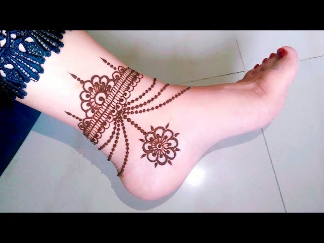 Leg Mehendi Designs