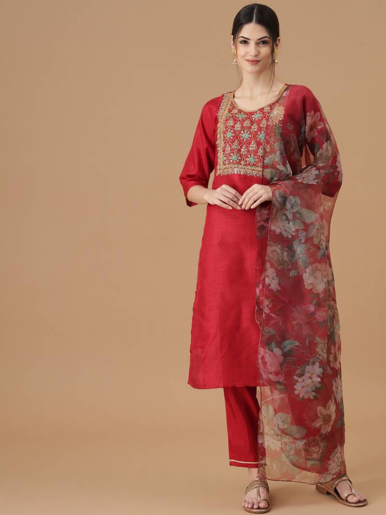 red salwar kameez 2