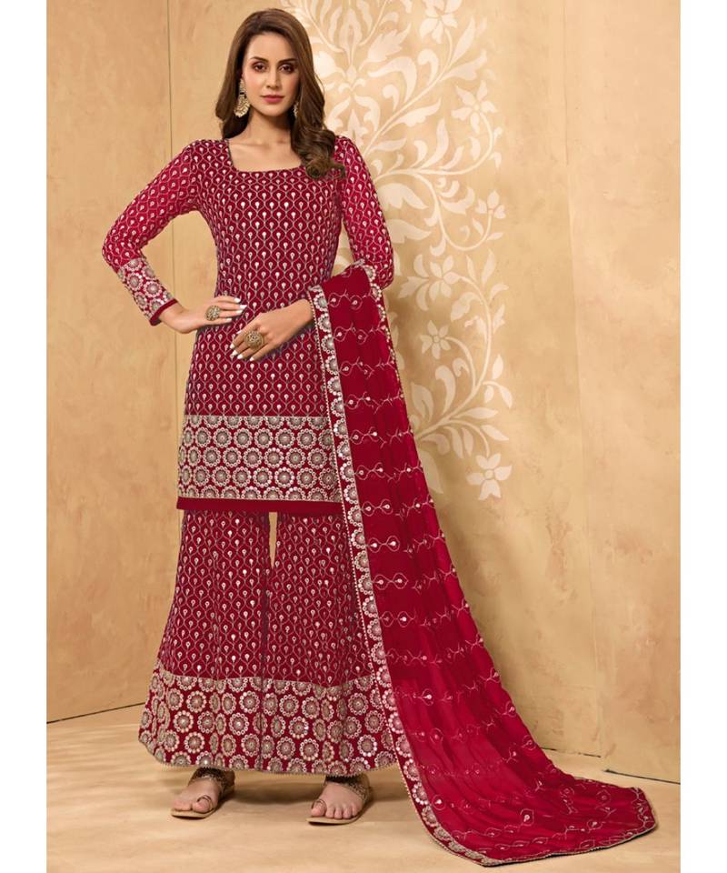 red salwar kameez 8