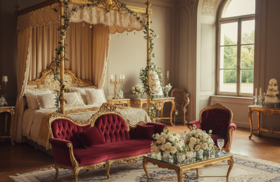 Luxury Furniture Shapes Wedding Decor