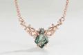 NaturalInspiredKiteCutMossAgateNecklace 3